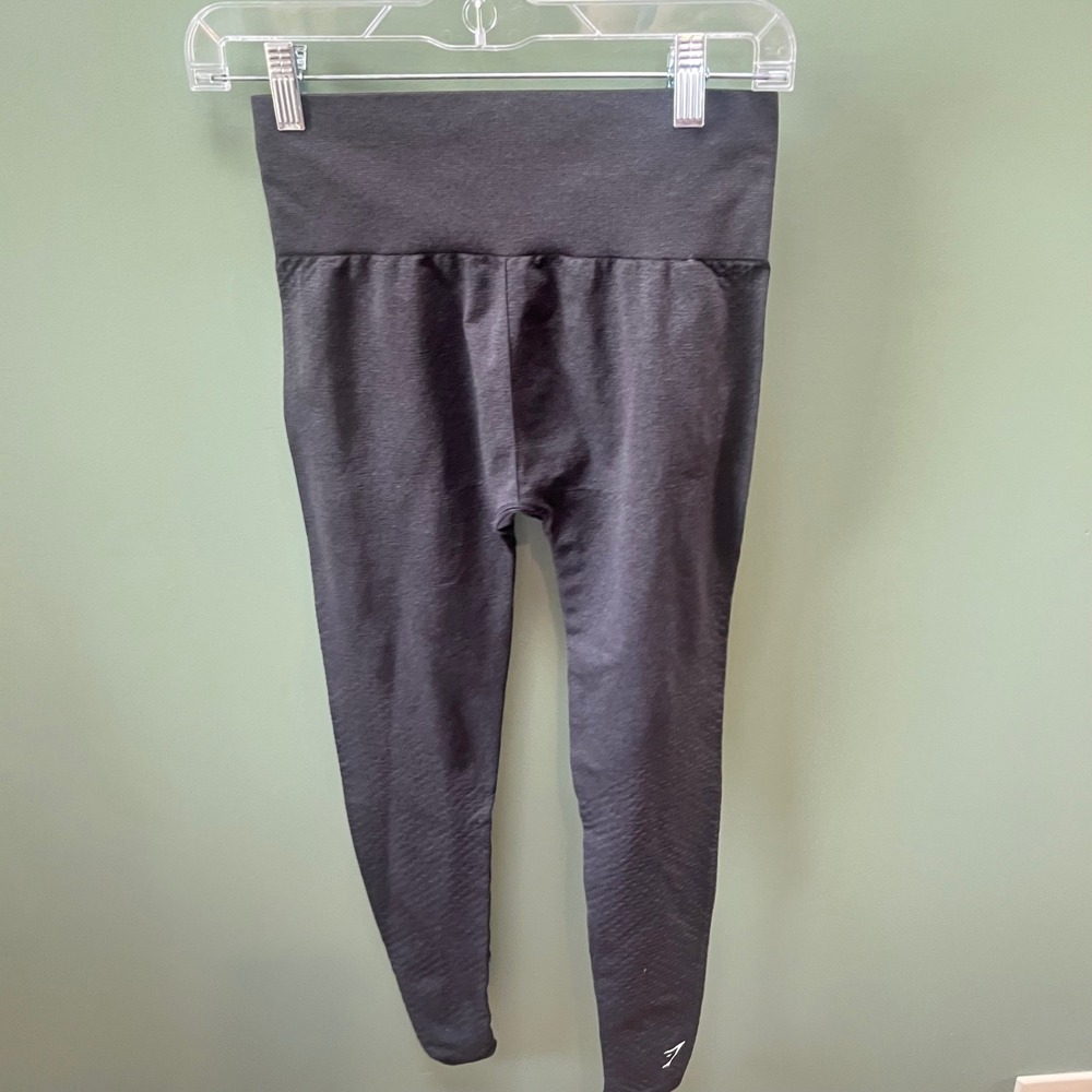 Gymshark Vital Seamless 2.0 Leggings Womens Small Charcoal Marl High Rise Active